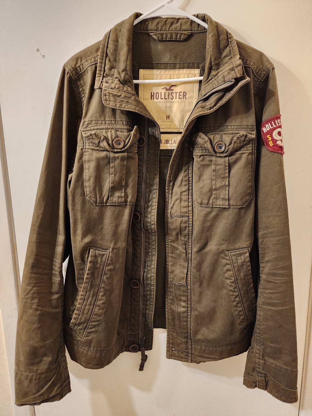 Hollister Men’s Olive Green Utility Jacket